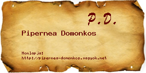 Pipernea Domonkos névjegykártya